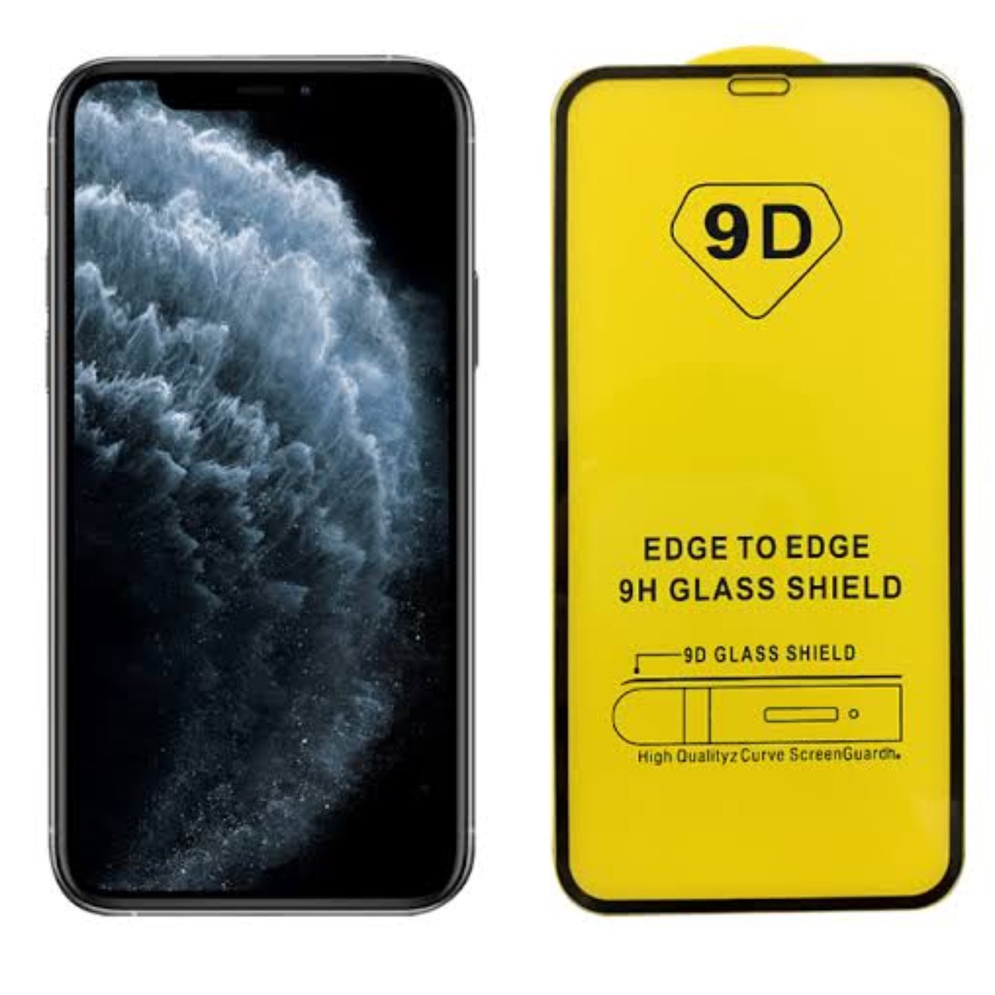 IPHONE MICA DE CRISTAL COMPLETA 9D