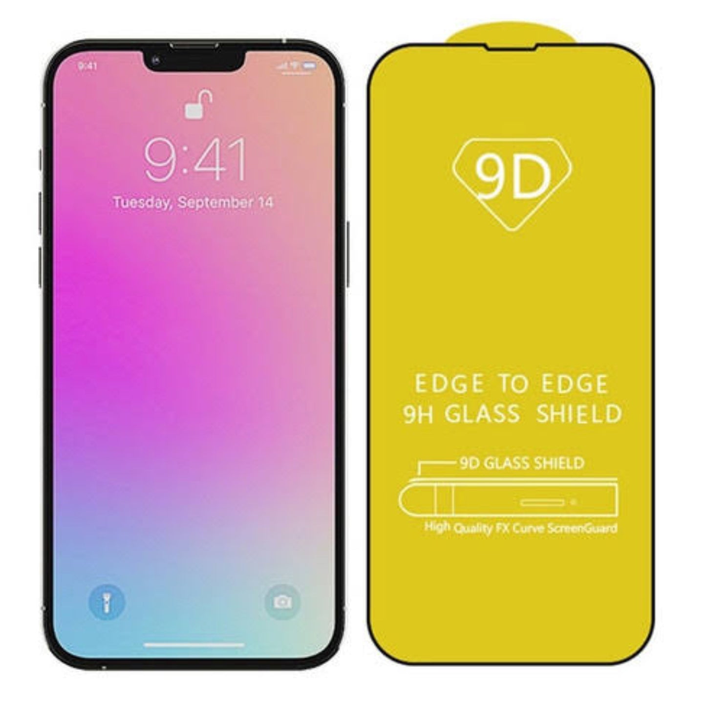IPHONE MICA DE CRISTAL COMPLETA 9D