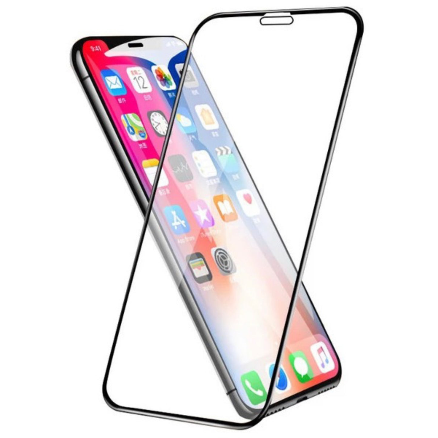 IPHONE MICA DE CRISTAL COMPLETA 9D