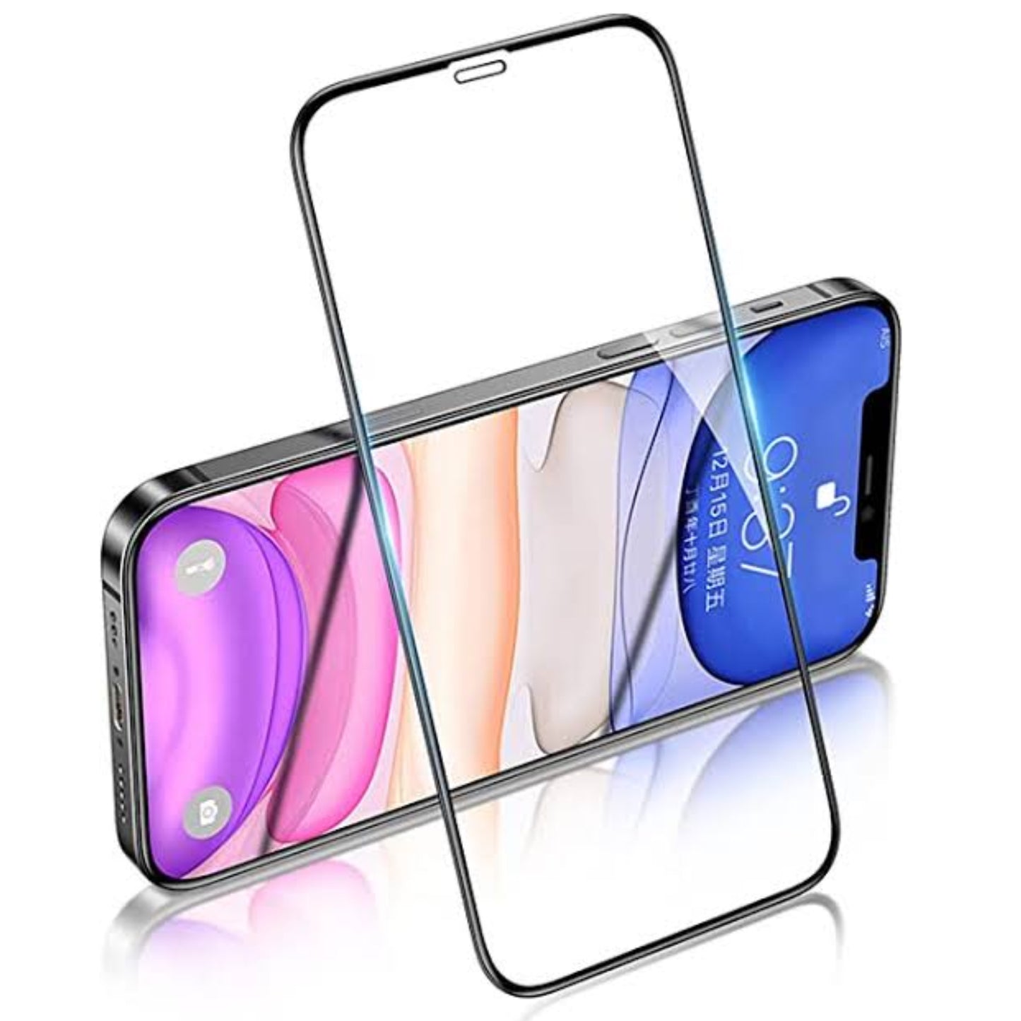 IPHONE MICA DE CRISTAL COMPLETA 9D