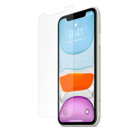 IPHONE MICA DE CRISTAL TRANSPARENTE PLANA