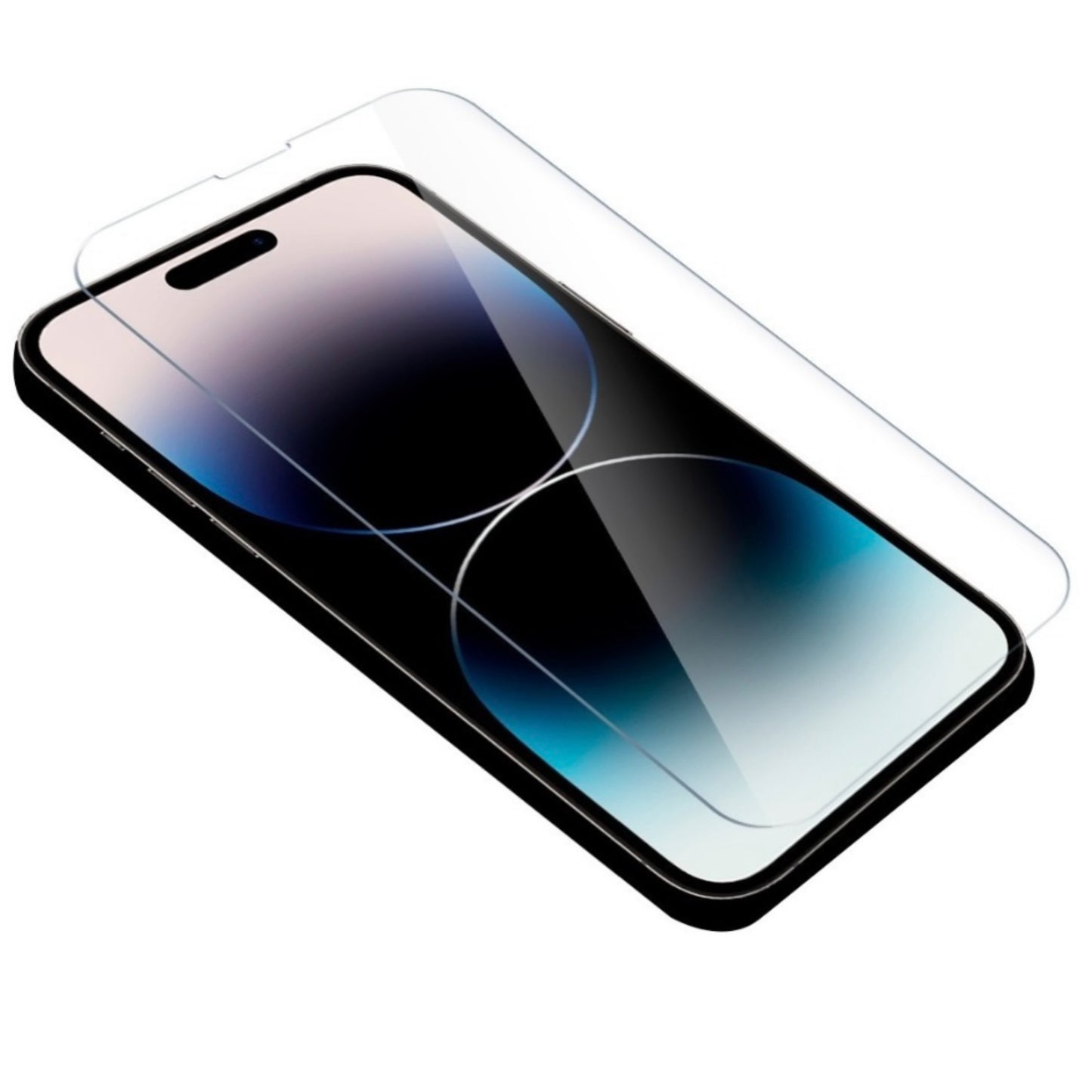 IPHONE MICA DE CRISTAL TRANSPARENTE PLANA