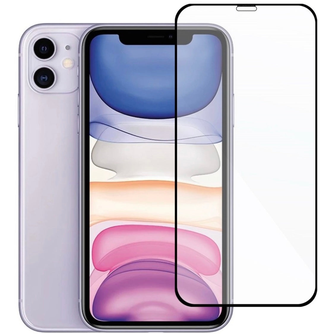 IPHONE MICA DE CRISTAL COMPLETA 9D