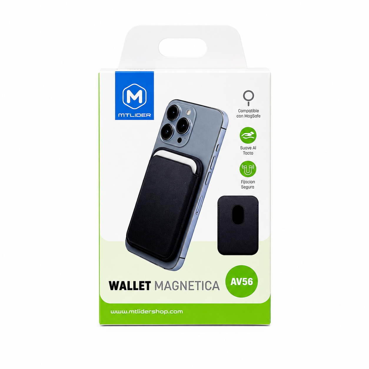Ranura trasera de acceso rapido de la cartera magnetica para celular MTLIDER