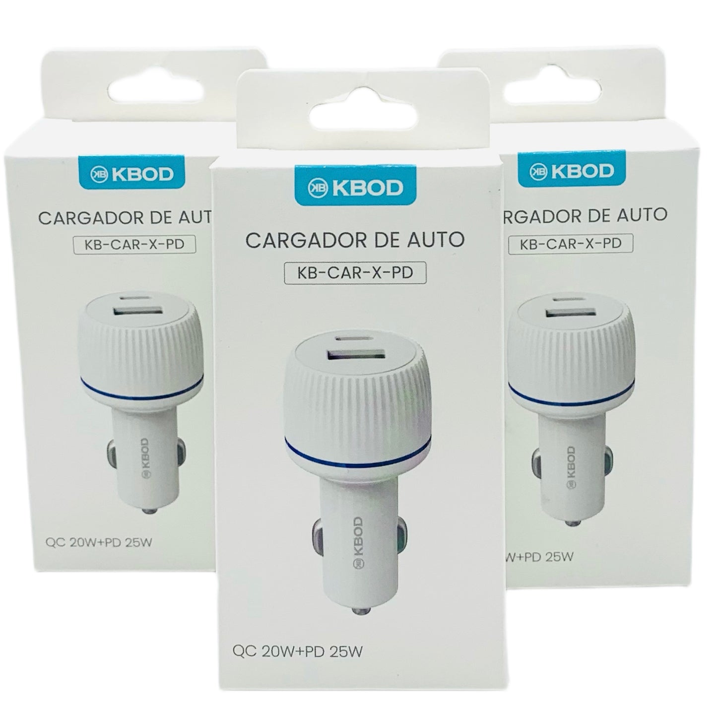 KBOD CARGADOR AUTO 25W