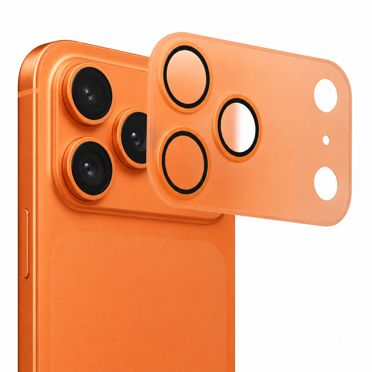Protector de Lente de Cámara iPhone 17 Pro / Pro Max – Vidrio Templado 360° con Recubrimiento de Zafiro