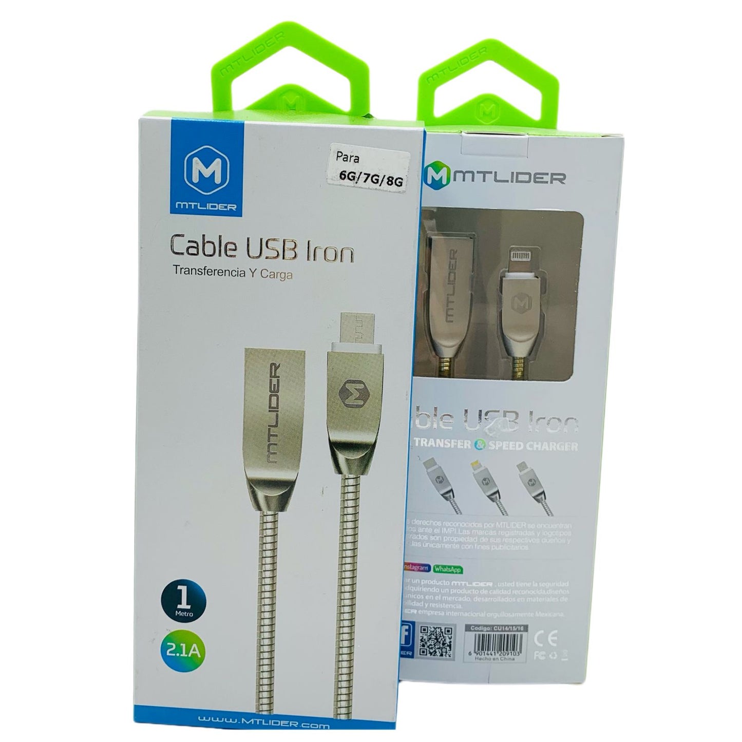 MTLIDER CABLE IPHONE IRON 1M